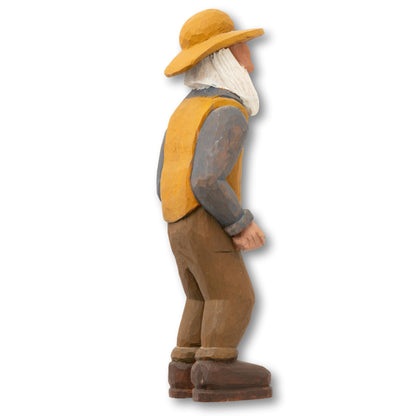 Carved Folk Fisherman