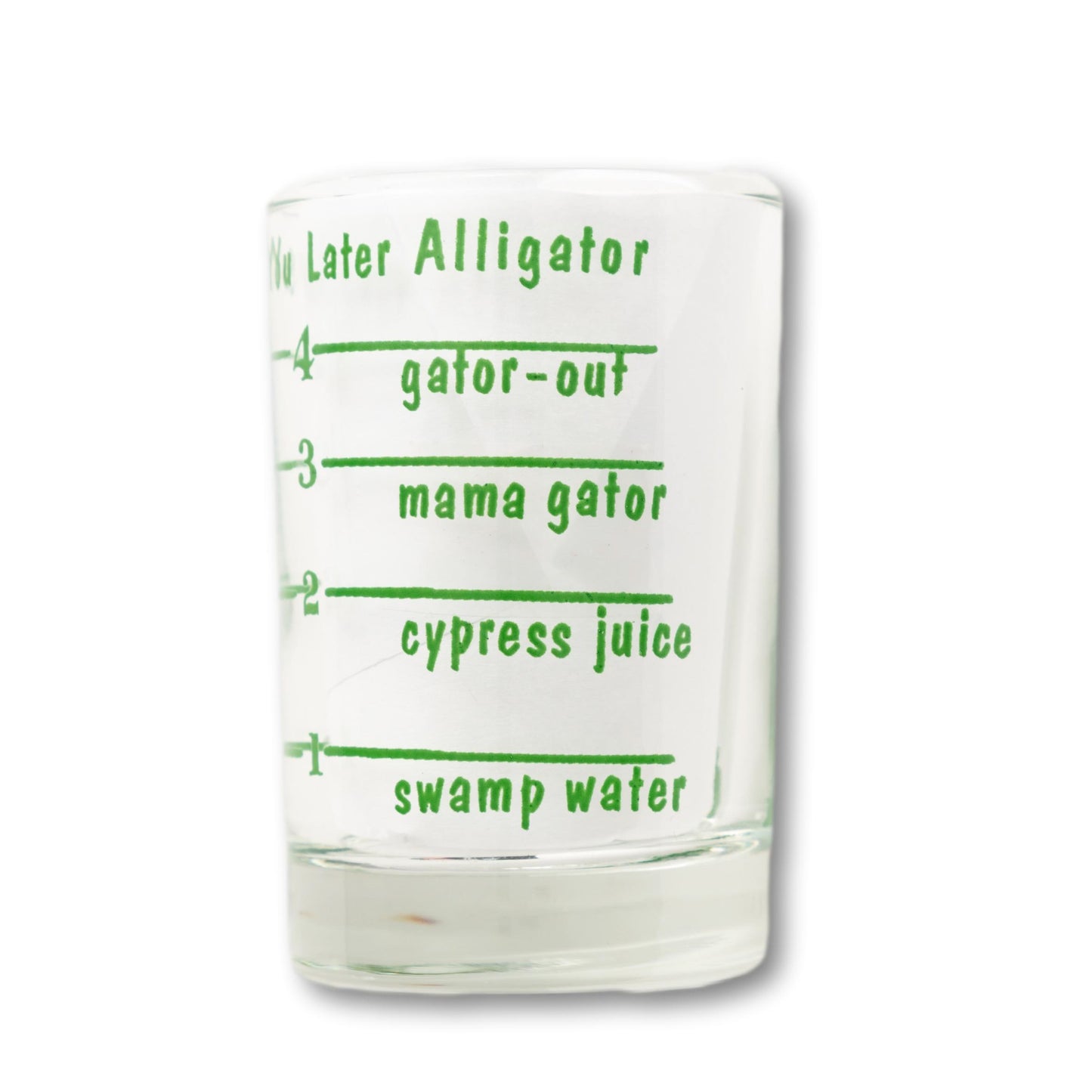 "See You Later Alligator" Bar Glass