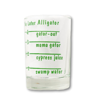 "See You Later Alligator" Bar Glass