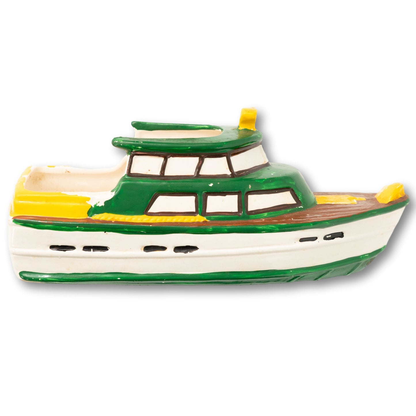Hand-Painted Boat Planter
