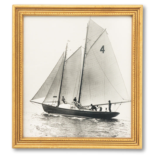 B&W Sailing Yacht Photo