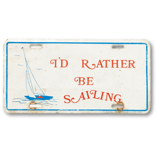 "I'd Rather Be Sailing" Plate
