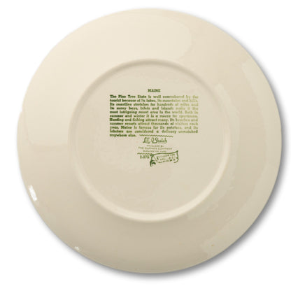 Maine Souvenir Plate