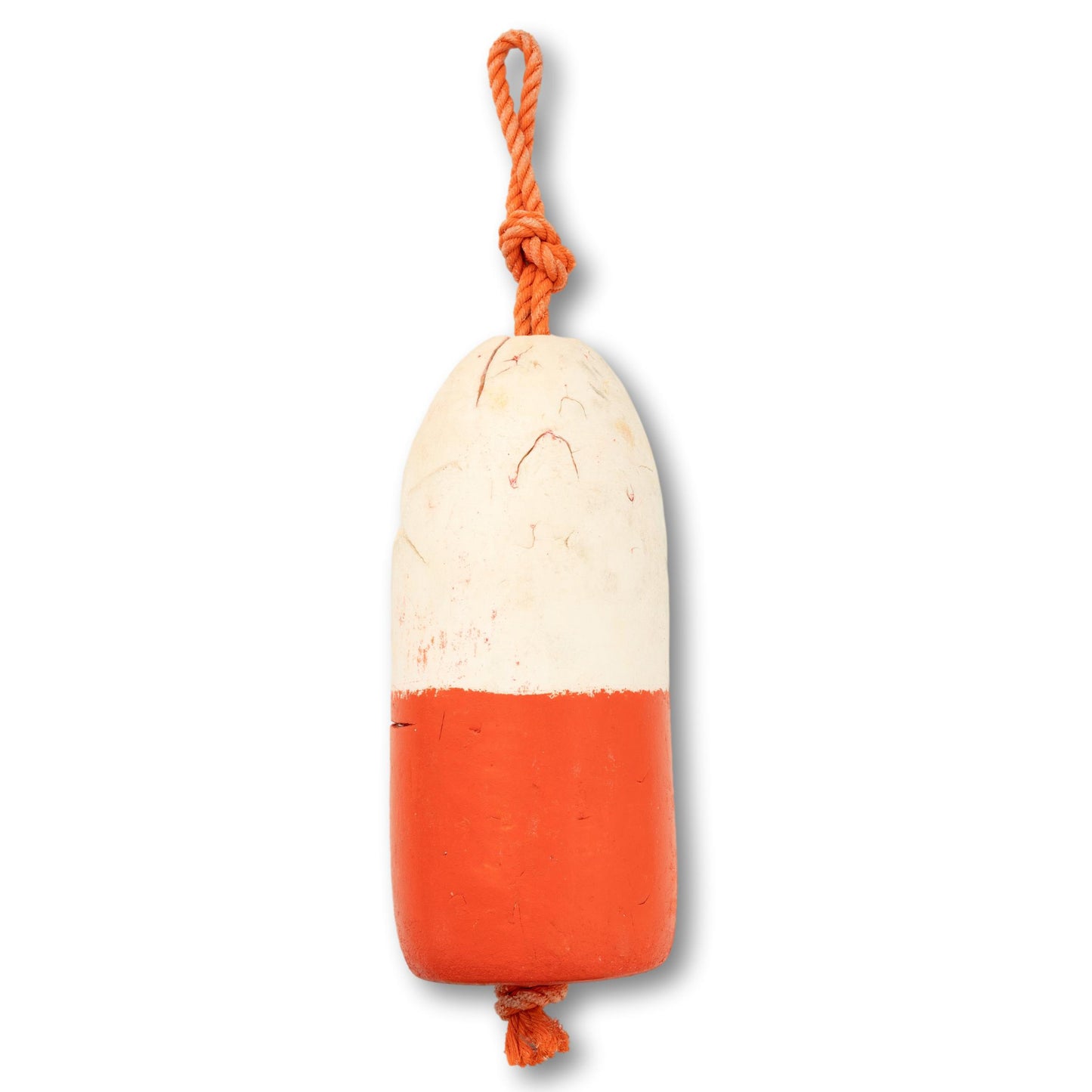 Orange & White Lobster Buoy