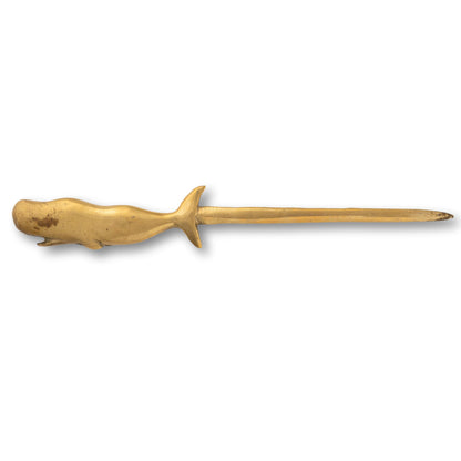 Big Brass Whale Letter Opener