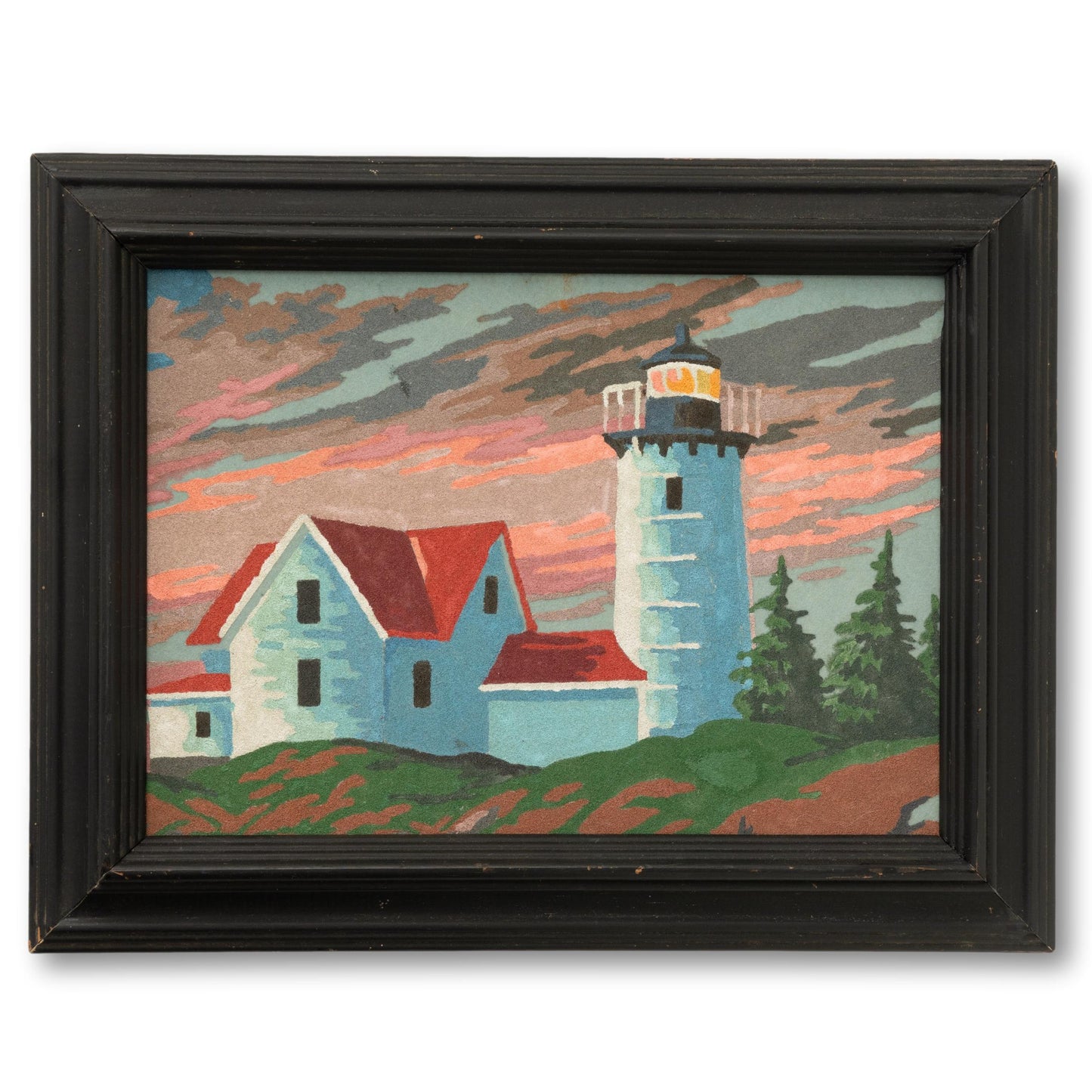 Lighthouse Painting on Velvet