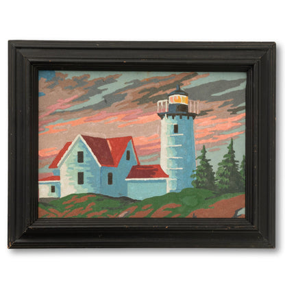 Lighthouse Painting on Velvet