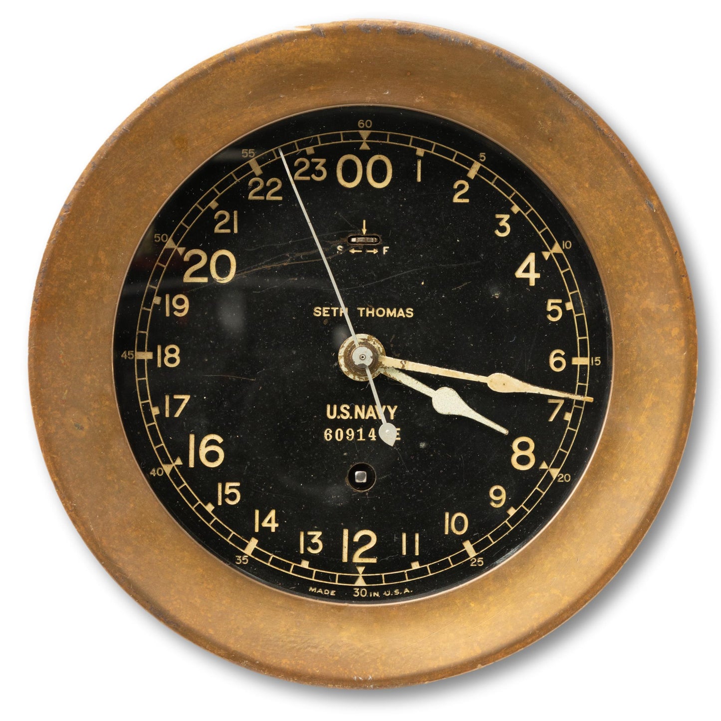 US Navy Engine Room Clock