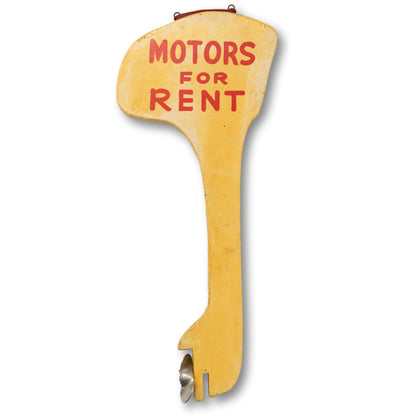 "Motors For Rent" Sign
