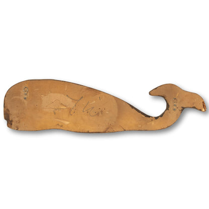 Large Carved Wood Whale