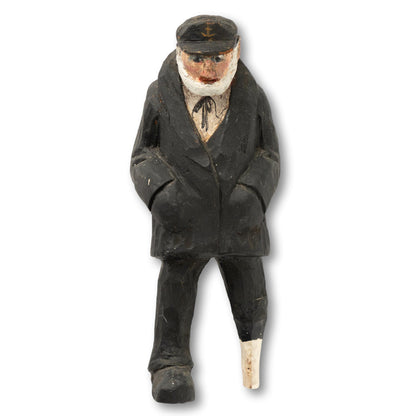 Carved Captain w Peg Leg