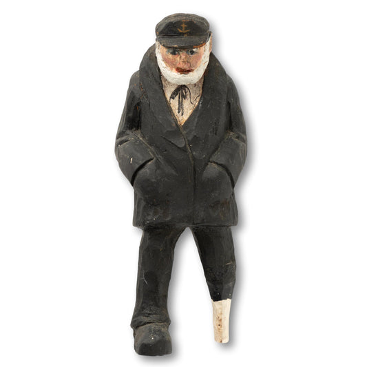 Carved Captain w Peg Leg