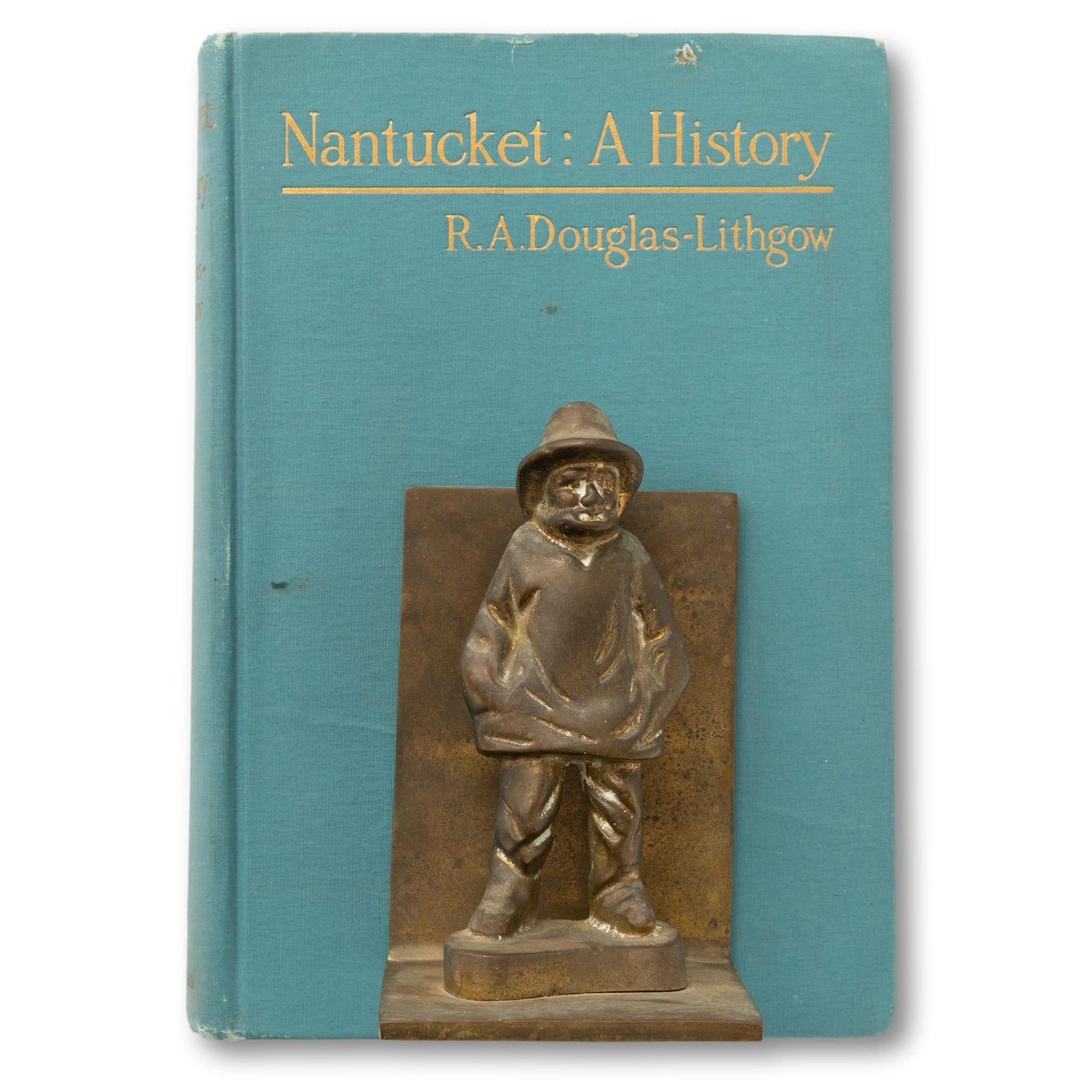 Brass Fisherman Bookends