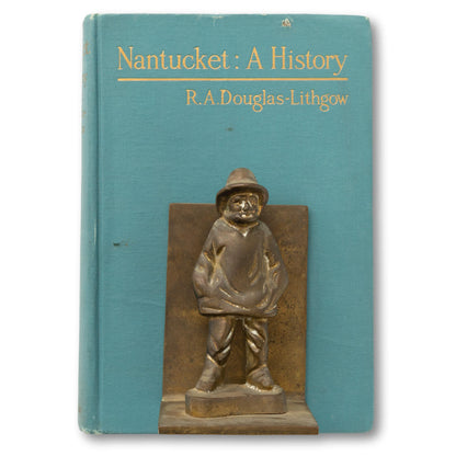 Brass Fisherman Bookends