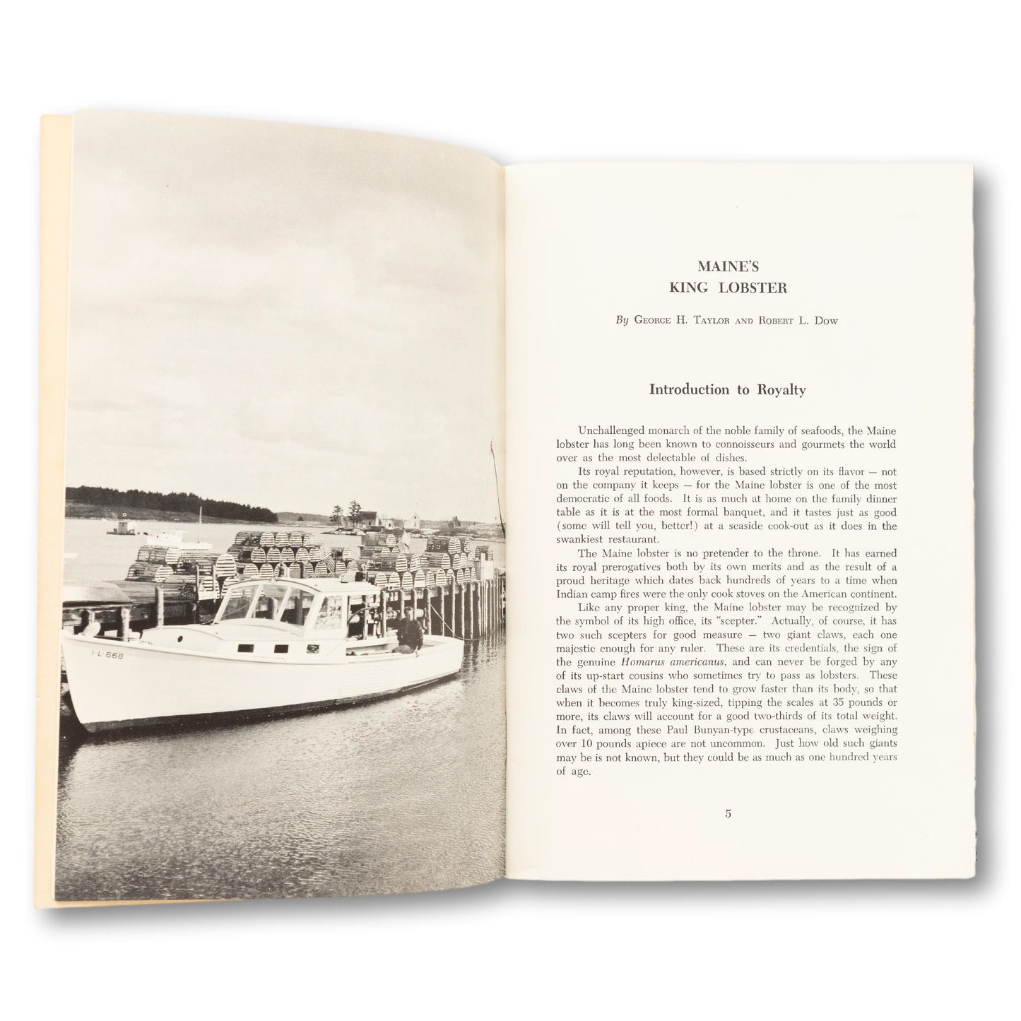 "Maine's King Lobster" Booklet