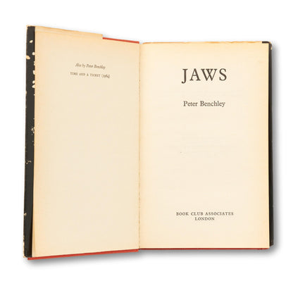 "JAWS" Book, 1st Edition UK