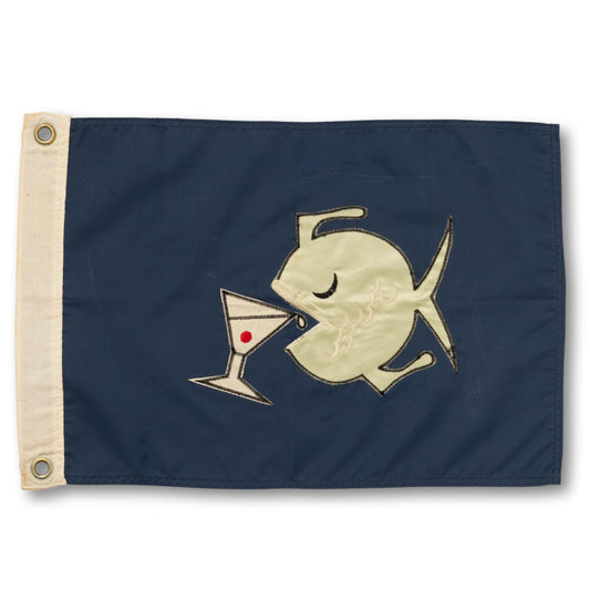 "Drink Like A Fish" Happy Hour Flag