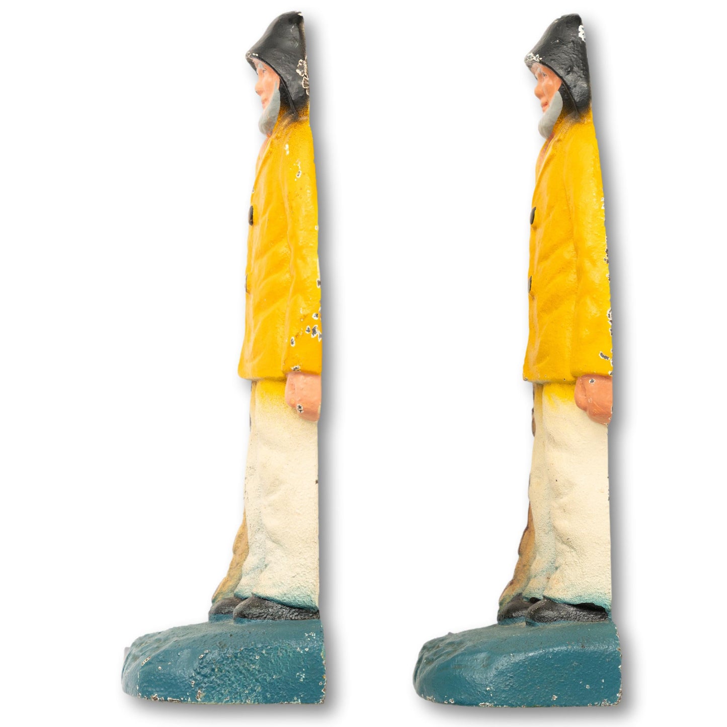 Jaunty Fisherman Book Ends, Pair