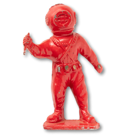 Fantastic Red Aquarium Diver