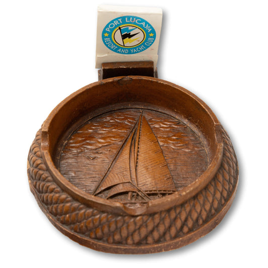 Sailboat Ashtray & Match Holder
