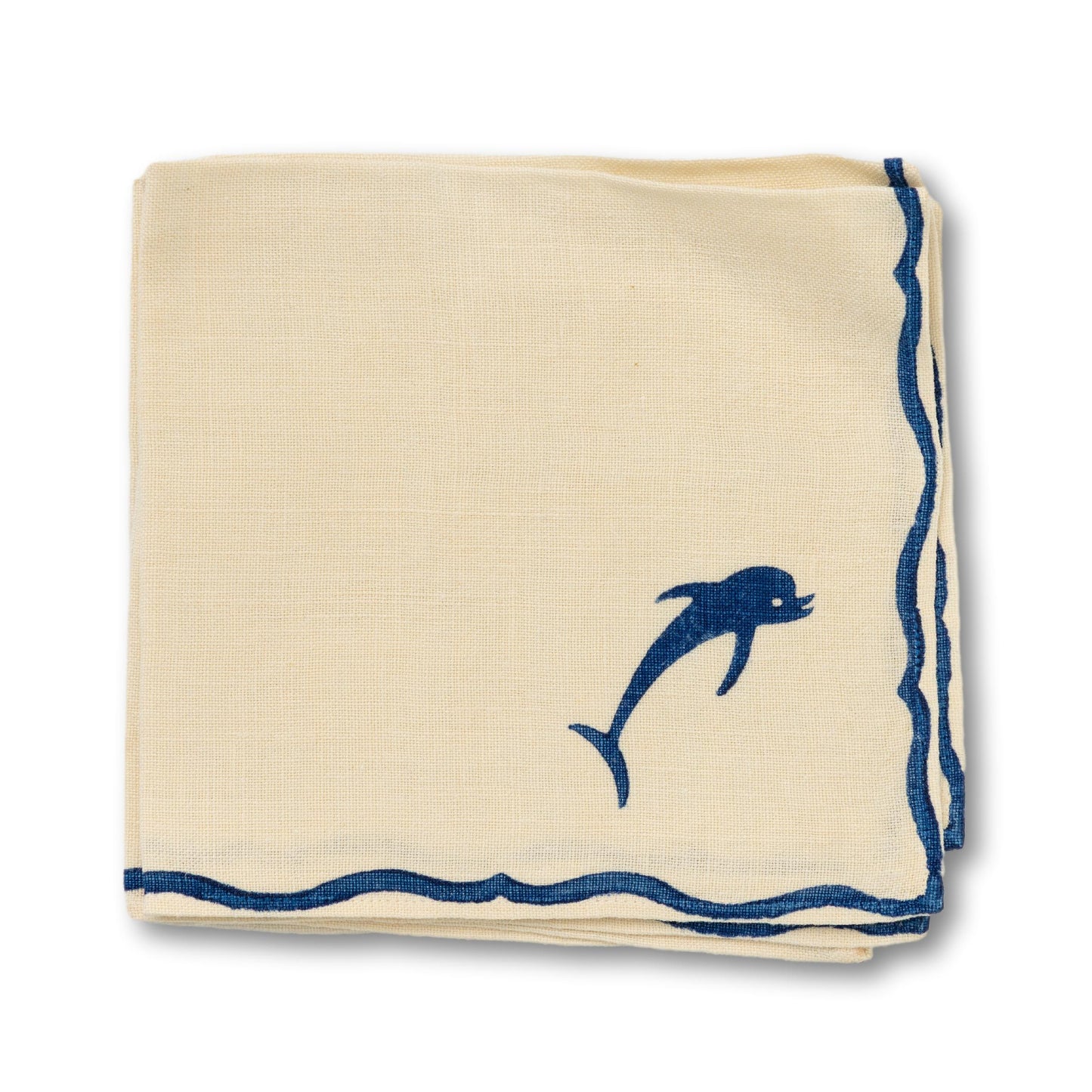 4 Blue Dolphin Napkins