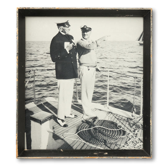"Dapper Captains Survey the Sea"