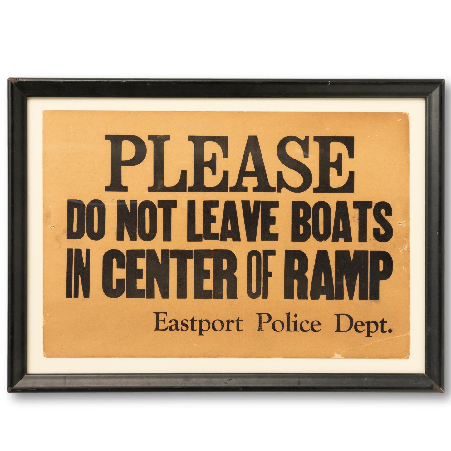 Boat Ramp Sign