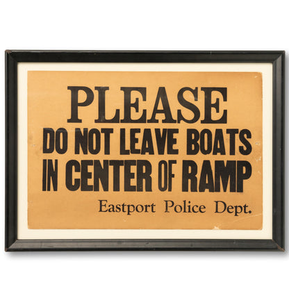 Boat Ramp Sign