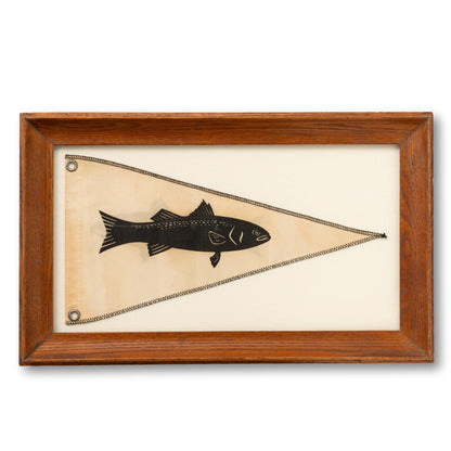 Framed Striped Bass Flag
