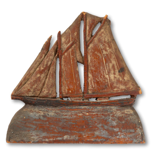 Small Aged Pine Schooner