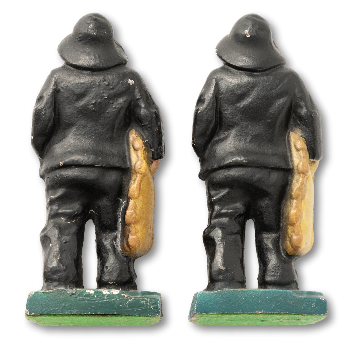 Black Slicker Fisherman Bookends