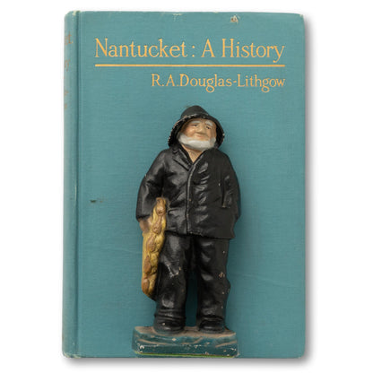 Black Slicker Fisherman Bookends
