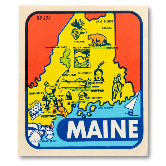 Maine Tourism Window Decal