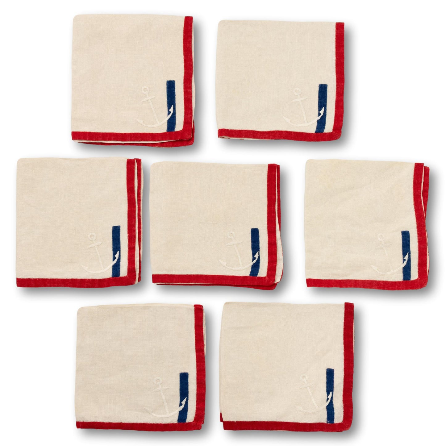 Embroidered Anchor Napkins