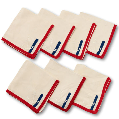 Embroidered Anchor Napkins