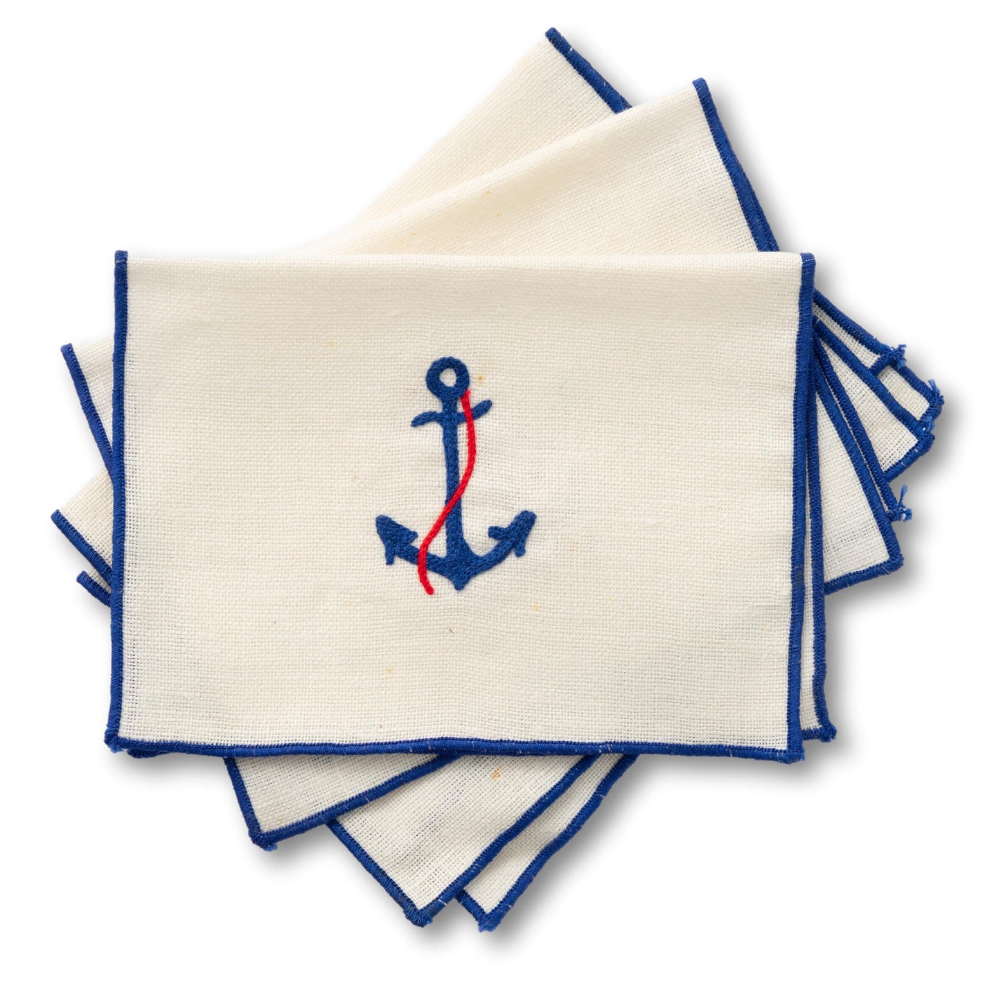 Embroidered Nautical Napkins