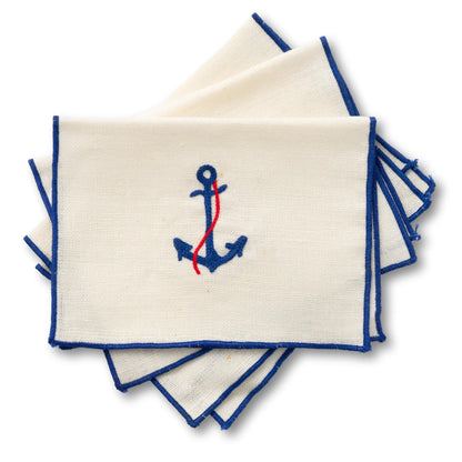 Embroidered Nautical Napkins