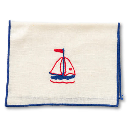 Embroidered Nautical Napkins