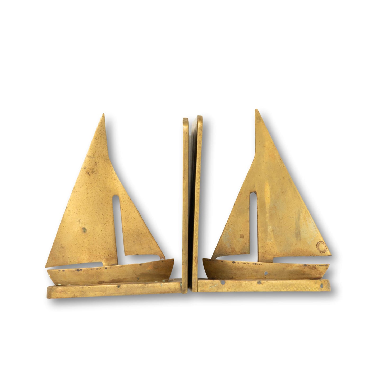 Brass Sailboat Bookends