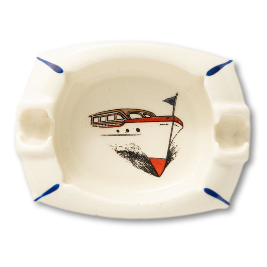 Porcelain Yacht Ashtray