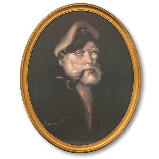 Oval Sea Captain Portrait
