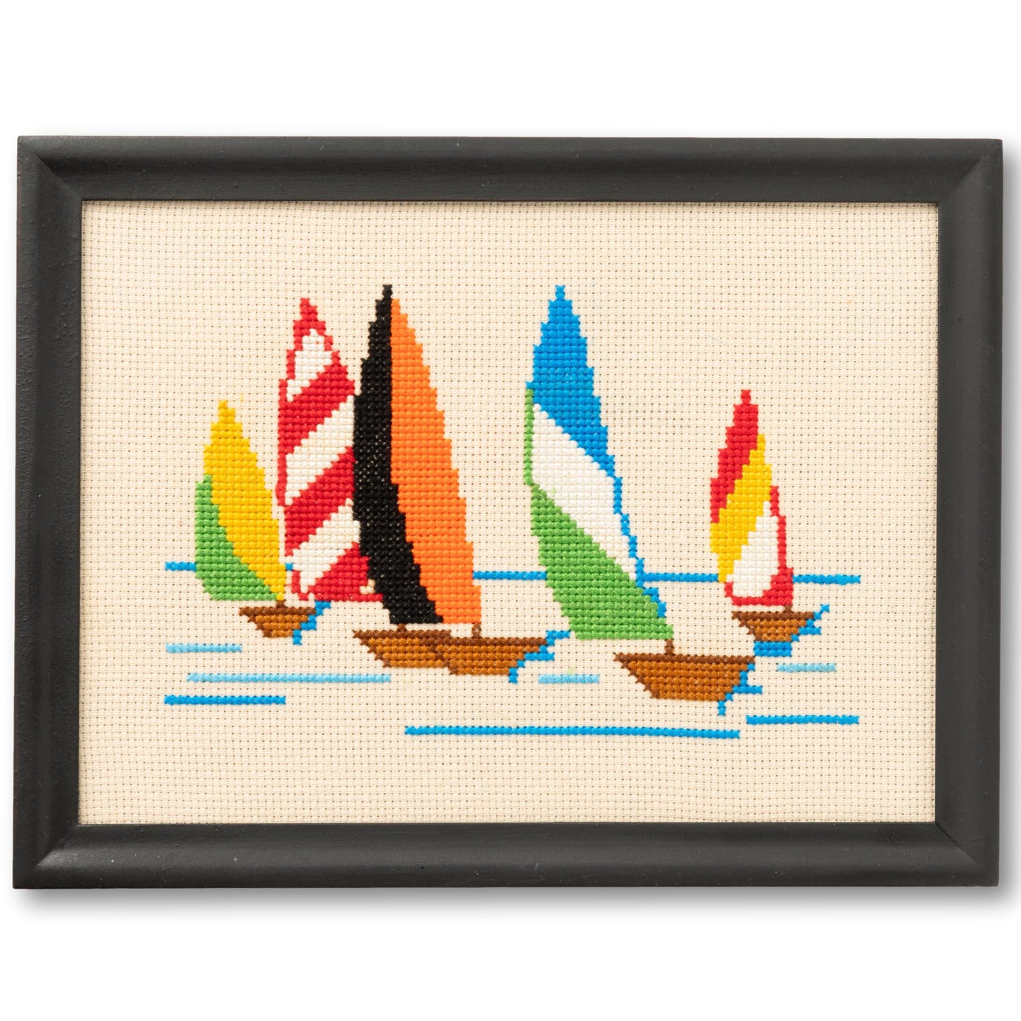 Needlework Sailboat Race