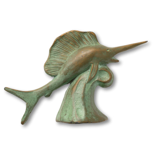 Weathered Brass Atlantic Sailfish