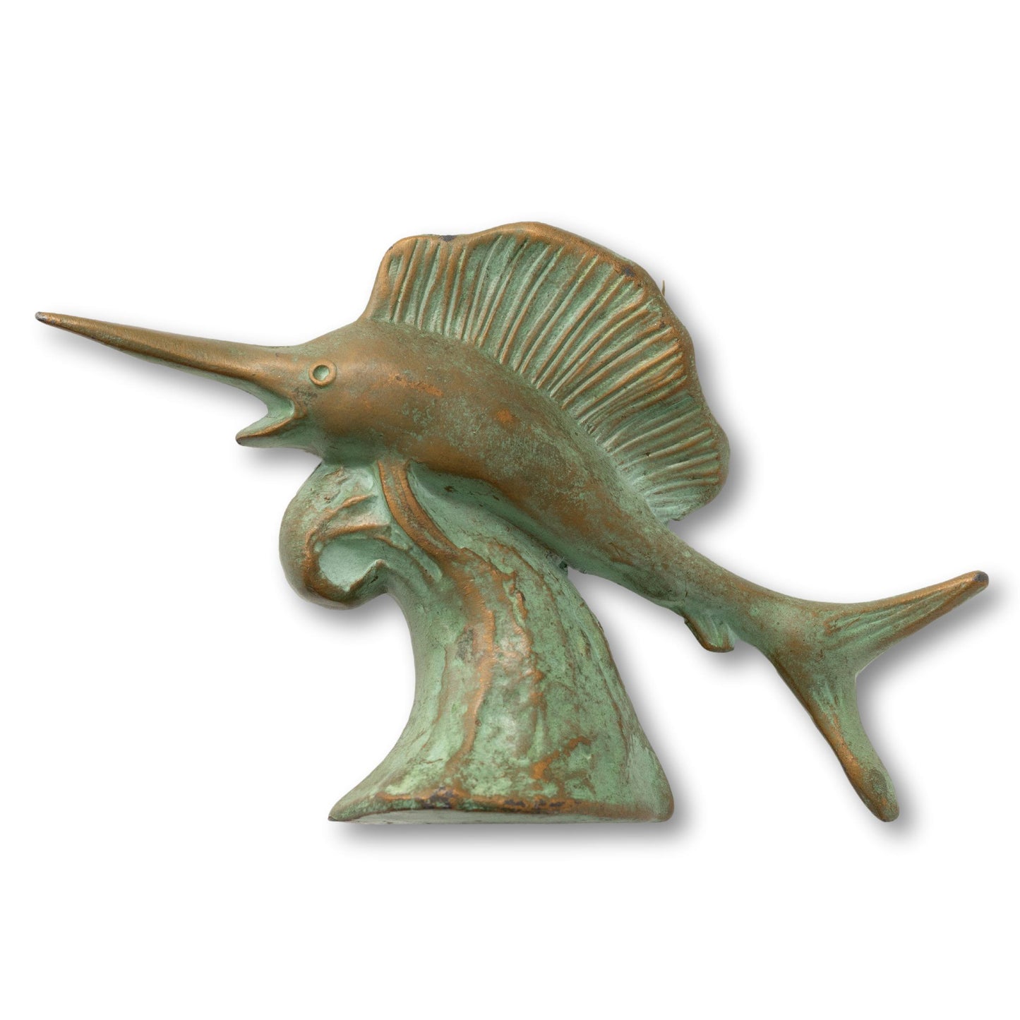 Weathered Brass Atlantic Sailfish