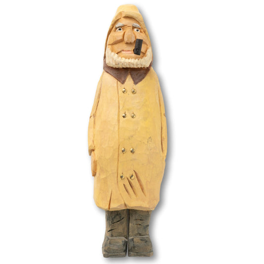 Long Coat Fisherman w Brass Nail Buttons