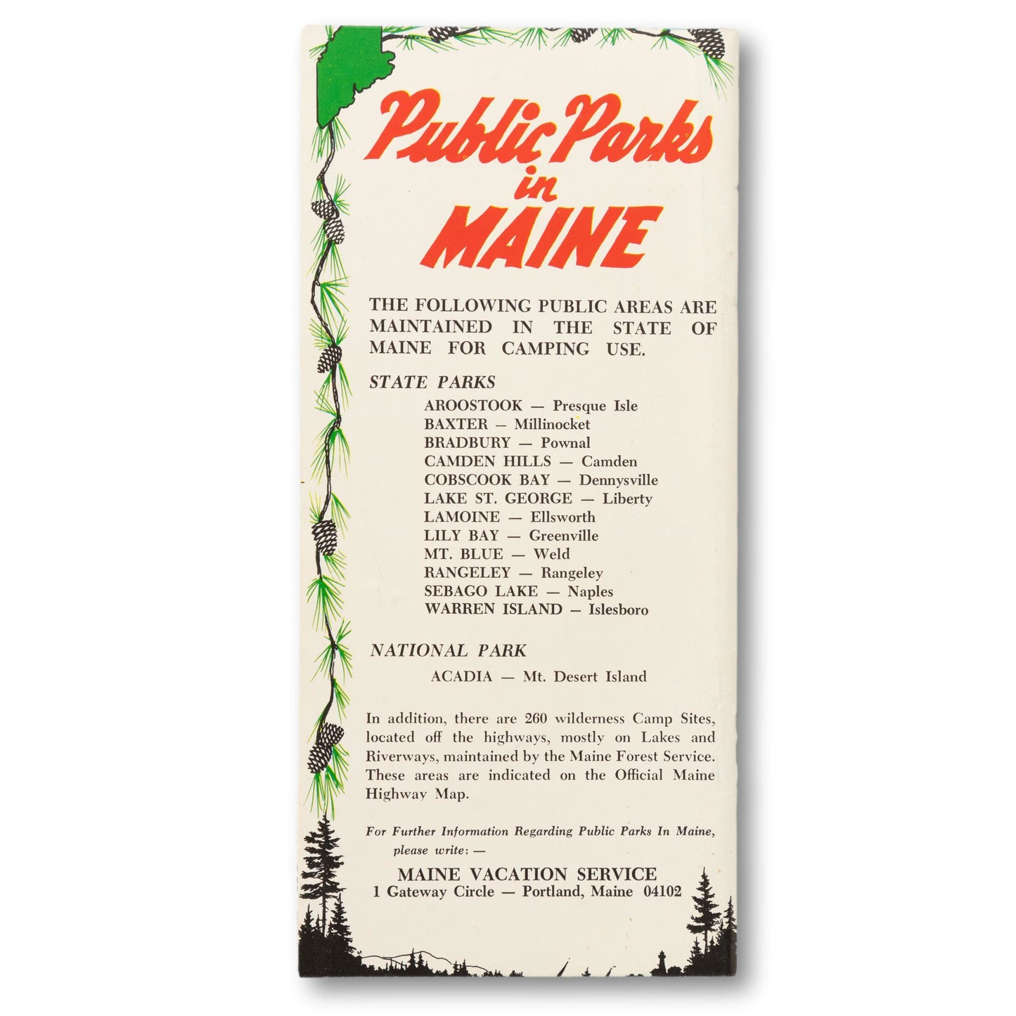 "Tenting in Maine" Booklet