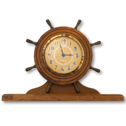 Ship's Wheel Mantel Clock