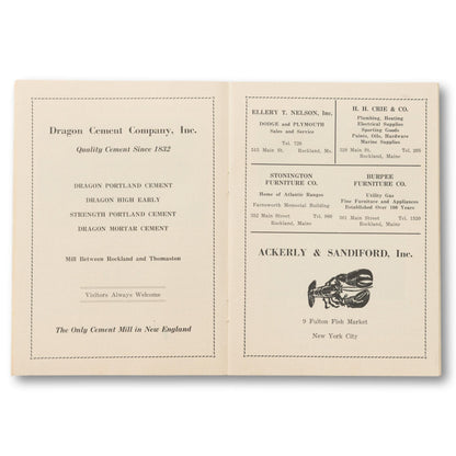 Maine Seafood Festival Guide Book, 1955