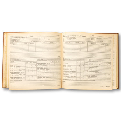 Harbor Boat Deck and Engine Log