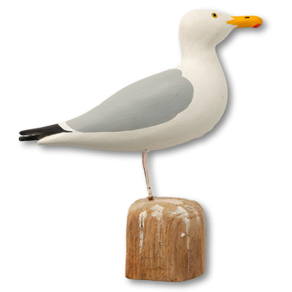 Hand-Carved Gull, Signed